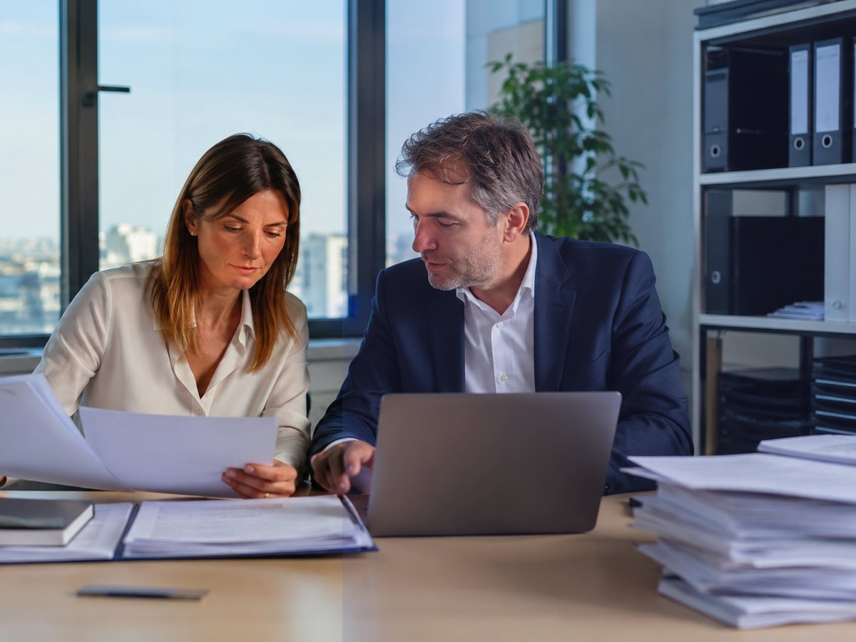 Équipe en réunion dans un bureau